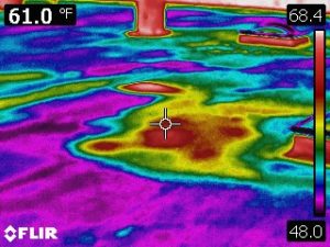 Infrared Leak Detection on Flat Roof in McHenry, IL
